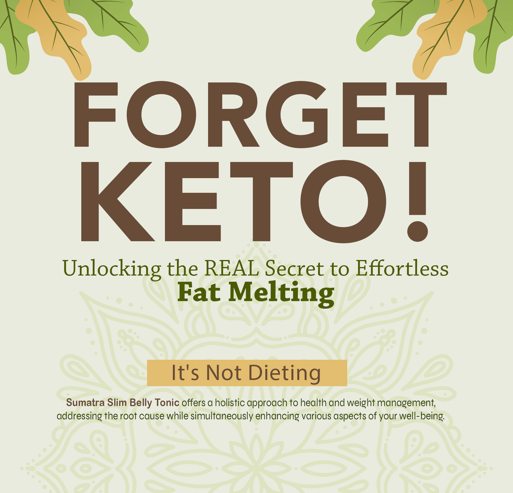 Forget Keto! Unlocking the REAL Secret to Effortless Fat Melting